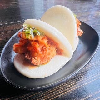 Panko Shrimp w/ Kimchi Bao Bun
